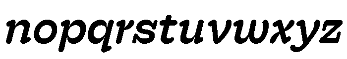Hoss Round Slab Medium Italic Font LOWERCASE