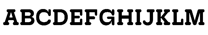 Hoss Round Slab Medium Font UPPERCASE