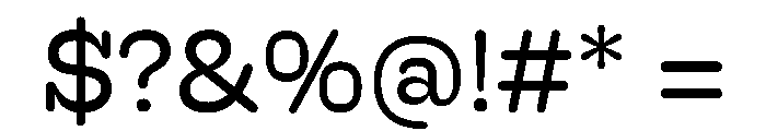 Hoss Round Slab Regular Font OTHER CHARS
