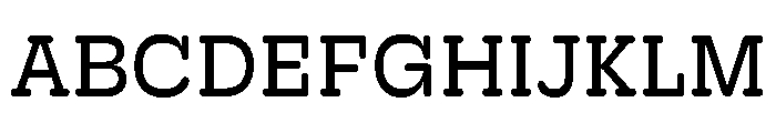 Hoss Round Slab Regular Font UPPERCASE