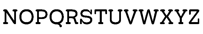 Hoss Round Slab Regular Font UPPERCASE