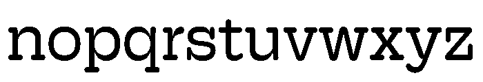 Hoss Round Slab Regular Font LOWERCASE