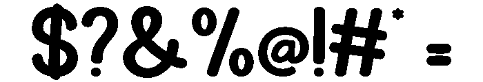 HOLIMONTLY-Regular Font OTHER CHARS
