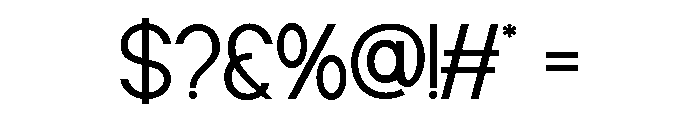 HORIZEN-Regular Font OTHER CHARS