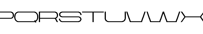 HORIZEN-Regular Font LOWERCASE
