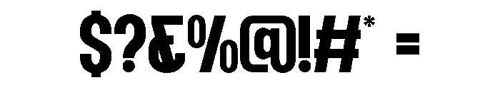 HOSTERO-Regular Font OTHER CHARS