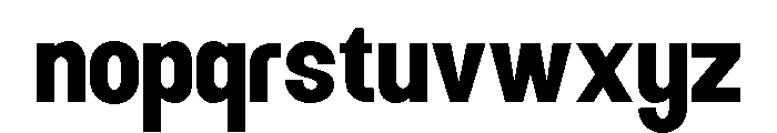 HOSTERO-Regular Font LOWERCASE