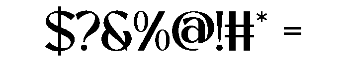 HOULJOE-Regular Font OTHER CHARS