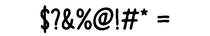 Hohoho Scribble Regular Font OTHER CHARS