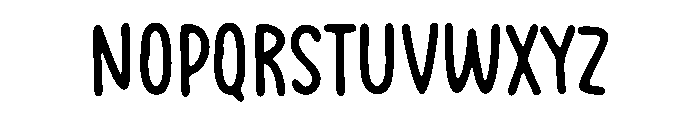 Hohoho Scribble Regular Font LOWERCASE