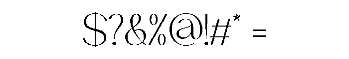 Hola Chairo Regular Font OTHER CHARS