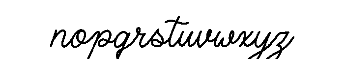 Holany Calira Font LOWERCASE