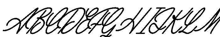 Holdem Avenue Italic Font UPPERCASE