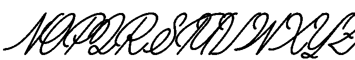 Holdem Avenue Italic Font UPPERCASE