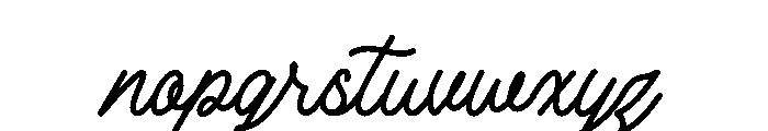 Holdem Avenue Font LOWERCASE