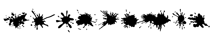 Holi Paint Splashes Font OTHER CHARS