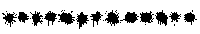 Holi Paint Splashes Font UPPERCASE