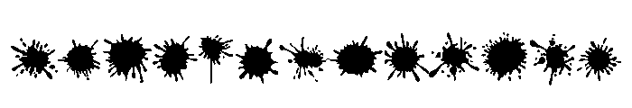 Holi Paint Splashes Font UPPERCASE