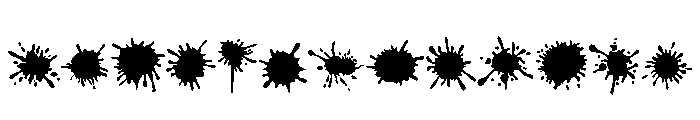 Holi Paint Splashes Font LOWERCASE