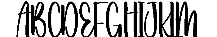 Holiday Adorable Font UPPERCASE