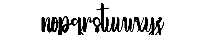 Holiday Adorable Font LOWERCASE