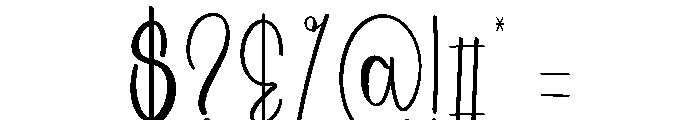 Holiday Alexandria Font OTHER CHARS