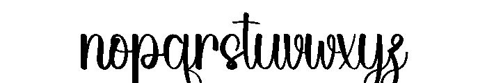 Holiday Alexandria Font LOWERCASE