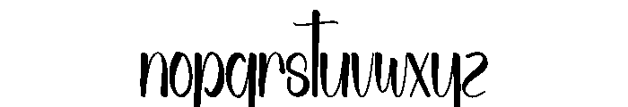 Holiday Bordough Font LOWERCASE