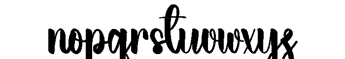 Holiday Boymovie Font LOWERCASE