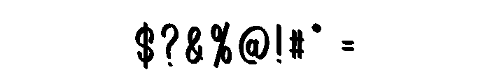 Holiday Bradguine Font OTHER CHARS