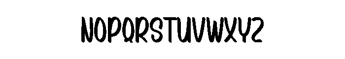Holiday Bradguine Font LOWERCASE