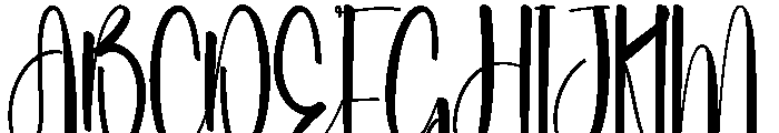 Holiday Bridges Font UPPERCASE