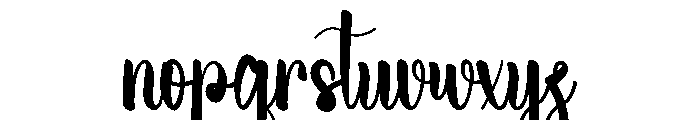 Holiday Bridges Font LOWERCASE