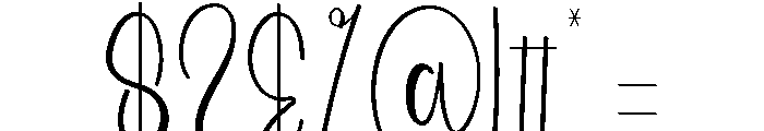 Holiday Calligraph Font OTHER CHARS