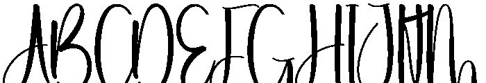Holiday Calligraph Font UPPERCASE