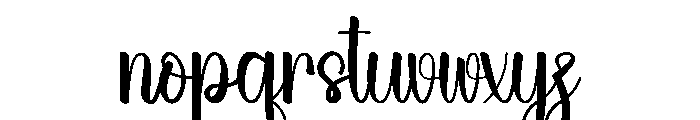 Holiday Calligraph Font LOWERCASE