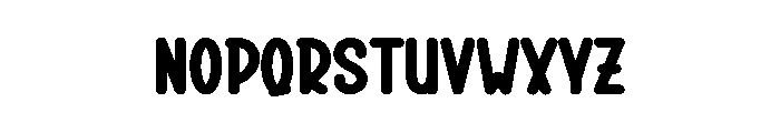 Holiday Cheerful Font LOWERCASE