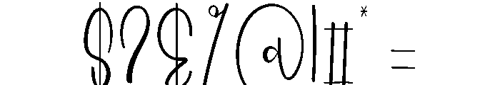 Holiday Enchanthink Font OTHER CHARS