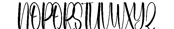 Holiday Enchanthink Font UPPERCASE