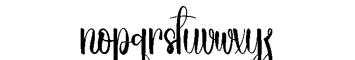 Holiday Enchanthink Font LOWERCASE