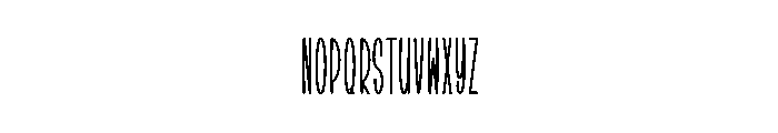 Holiday February Font UPPERCASE
