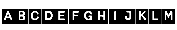 Holiday Film Frame Font UPPERCASE