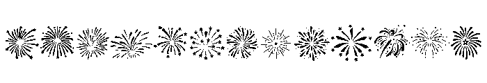 Holiday Fireworks Font UPPERCASE