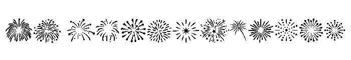 Holiday Fireworks Font UPPERCASE