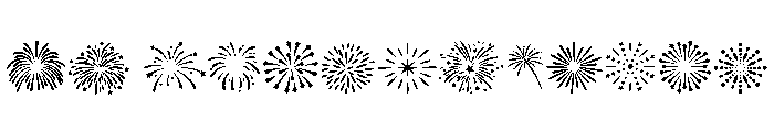 Holiday Fireworks Font LOWERCASE