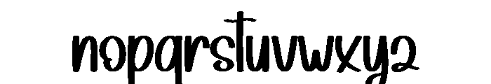 Holiday Gift Font LOWERCASE