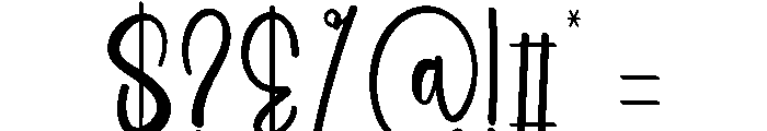 Holiday Hitachi Font OTHER CHARS