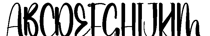 Holiday Hitachi Font UPPERCASE