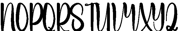 Holiday Hitachi Font UPPERCASE