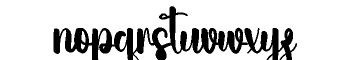 Holiday Hitachi Font LOWERCASE